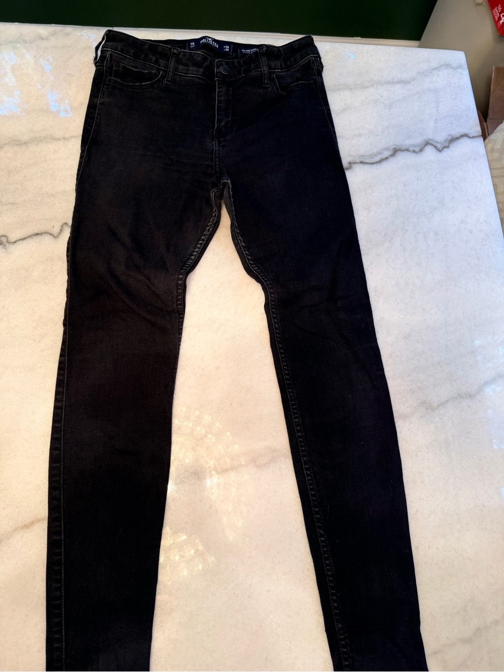 Hollister Black Skinny Stretch Jeans 7R